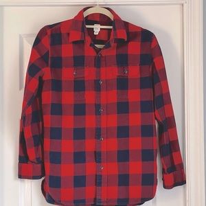 Gap Kids Buffalo Plaid flannel shirt